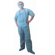 Костюм хирургический (Рубашка и брюки) (25) стерильный